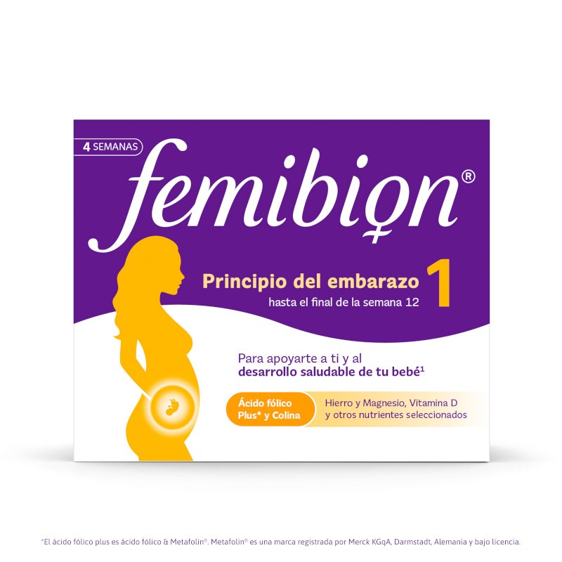 FEMIBION 1 Principio del Embarazo 28 Comprimidos (4 semanas)-2