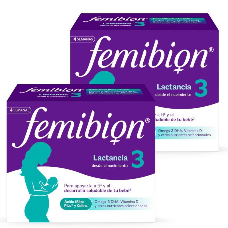 FEMIBION 3 Lactancia Duplo 2x 28 Comprimidos + 28 Cápsulas (8 semanas)-1