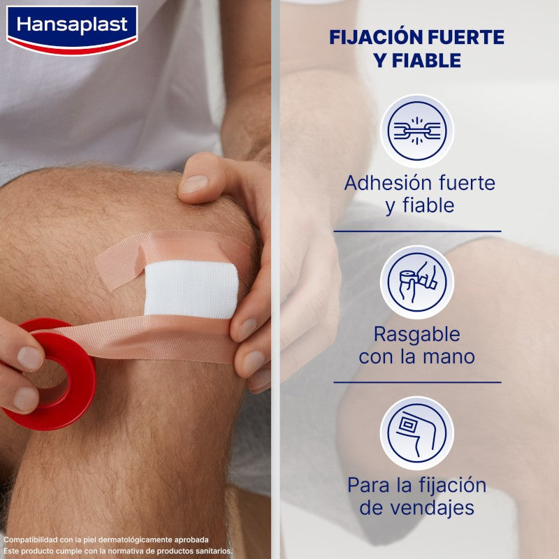 HANSAPLAST Esparadrapo Clásico 5m x 2,5cm-2