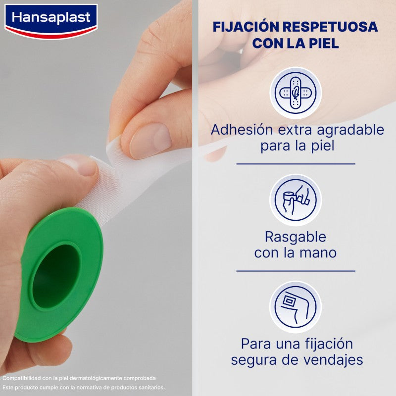 HANSAPLAST Esparadrapo Sensitive 5m x 2,5cm-2