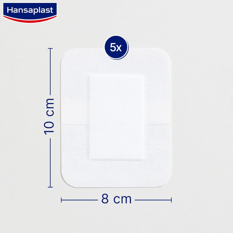 Hansaplast Sensitive XXL 10 x 8cm 5 apósitos-3