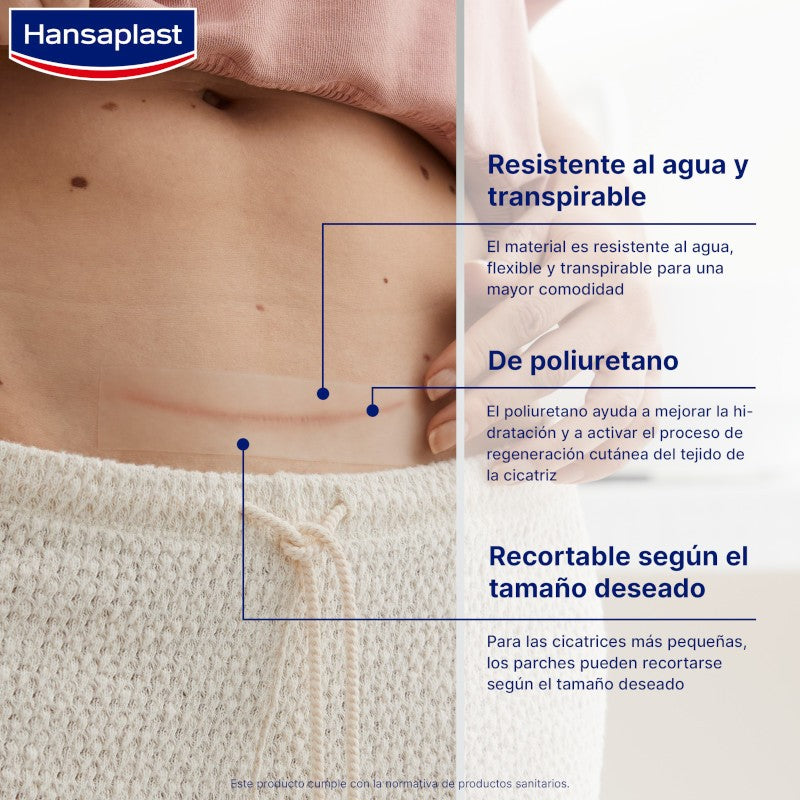 HANSAPLAST Reductor de Cicatrices XL 21 apósitos 146x30mm-4