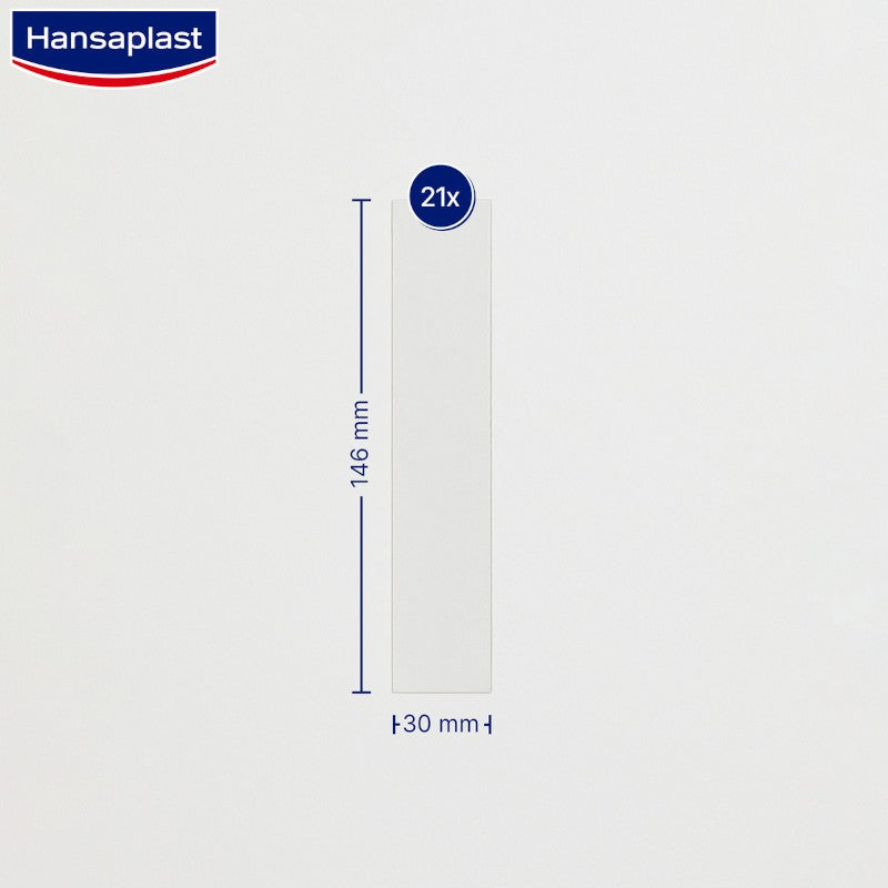 HANSAPLAST Reductor de Cicatrices XL 21 apósitos 146x30mm-3