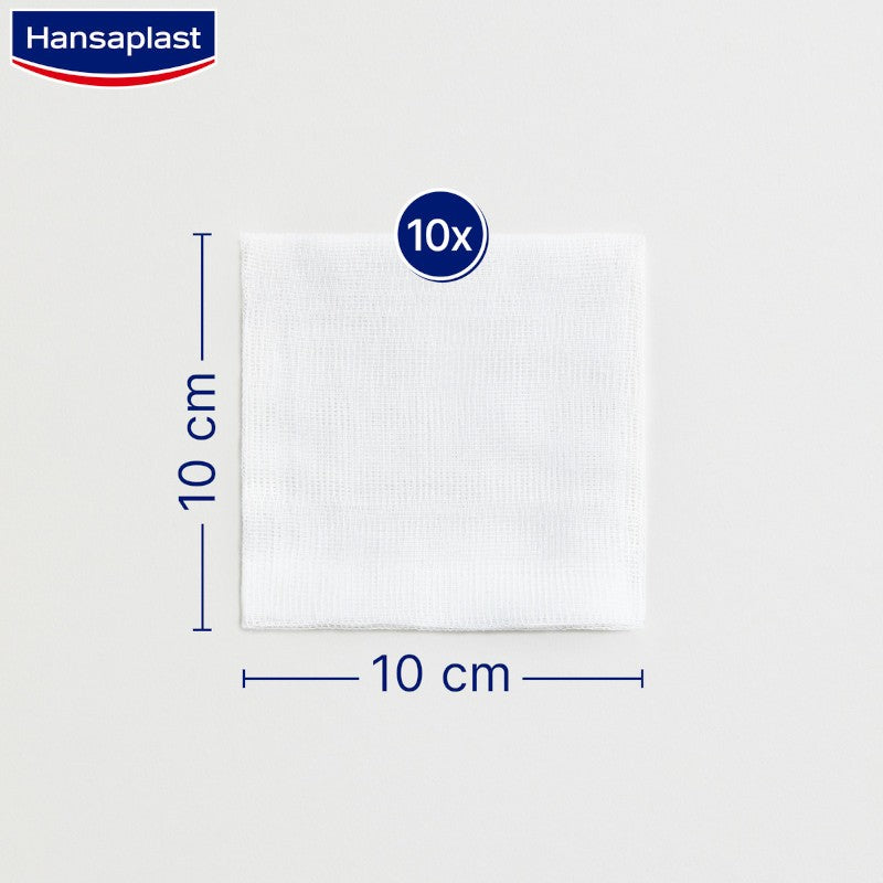 HANSAPLAST Gasas Suaves 10x10cm 10 unidades-3
