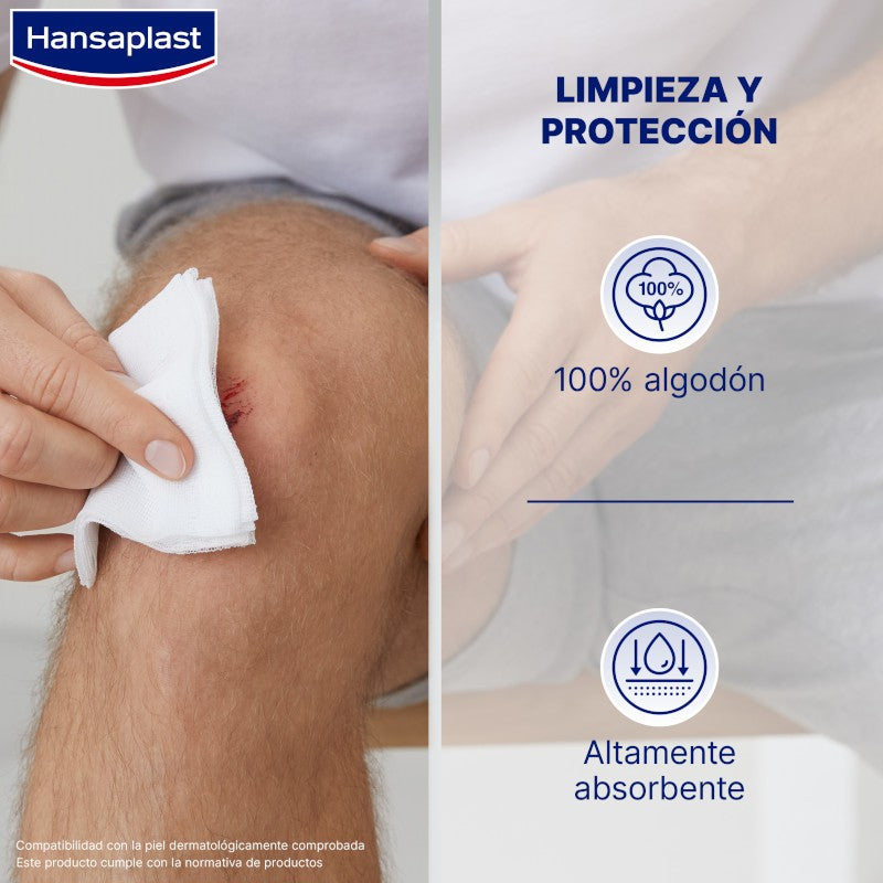 HANSAPLAST Gasas Suaves 10x10cm 10 unidades-2
