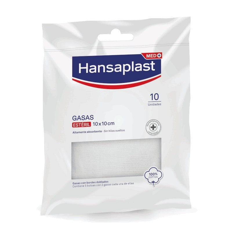 HANSAPLAST Gasas Suaves 10x10cm 10 unidades-1