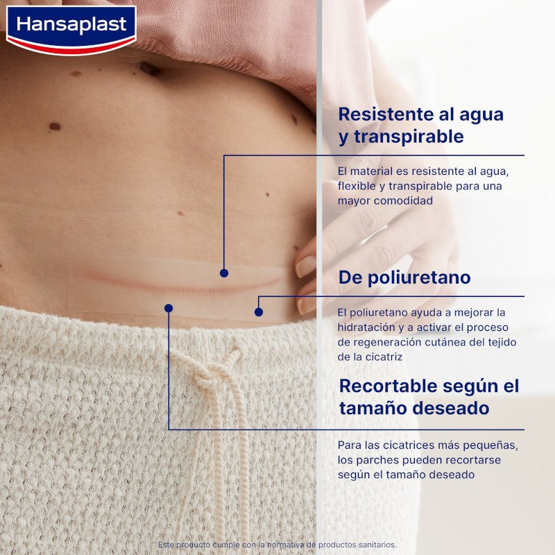 HANSAPLAST Reductor de Cicatrices 21 apósitos 68x38mm-4