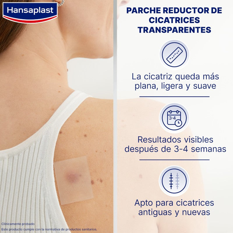HANSAPLAST Reductor de Cicatrices 21 apósitos 68x38mm-2