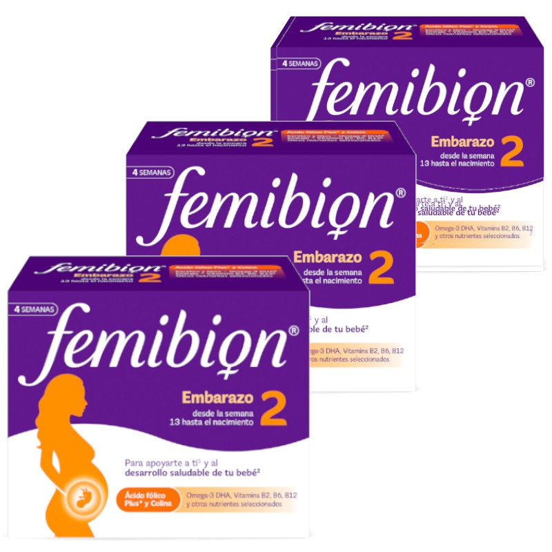 FEMIBION 2 Embarazo Triplo3 x 28 Comprimidos + 28 Cápsulas (12 semanas)-1