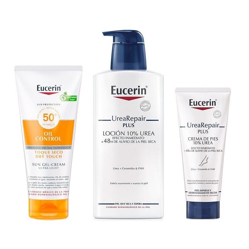 EUCERIN Pack Protector Solar + Urea Repair Loción + Crema Pies-1