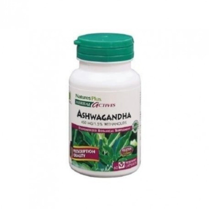 Natures Plus Ashwagandha Raíz 450 mg 60 Cápsulas-1