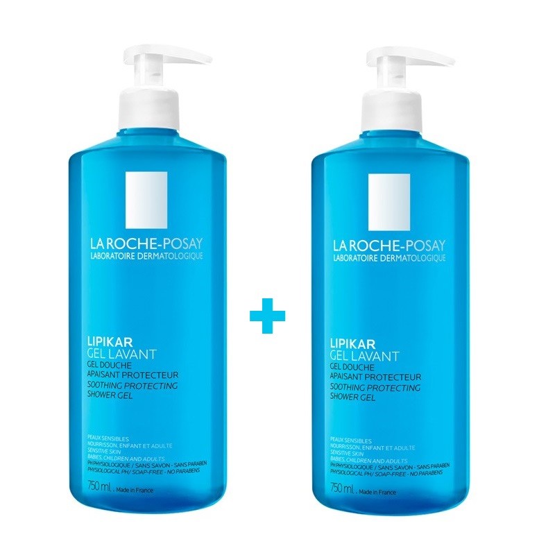 LIPIKAR Gel de Ducha DUPLO 2x750ml - LA ROCHE POSAY-1