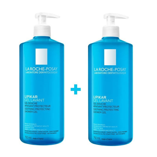 LIPIKAR Gel de Ducha DUPLO 2x750ml - LA ROCHE POSAY-1
