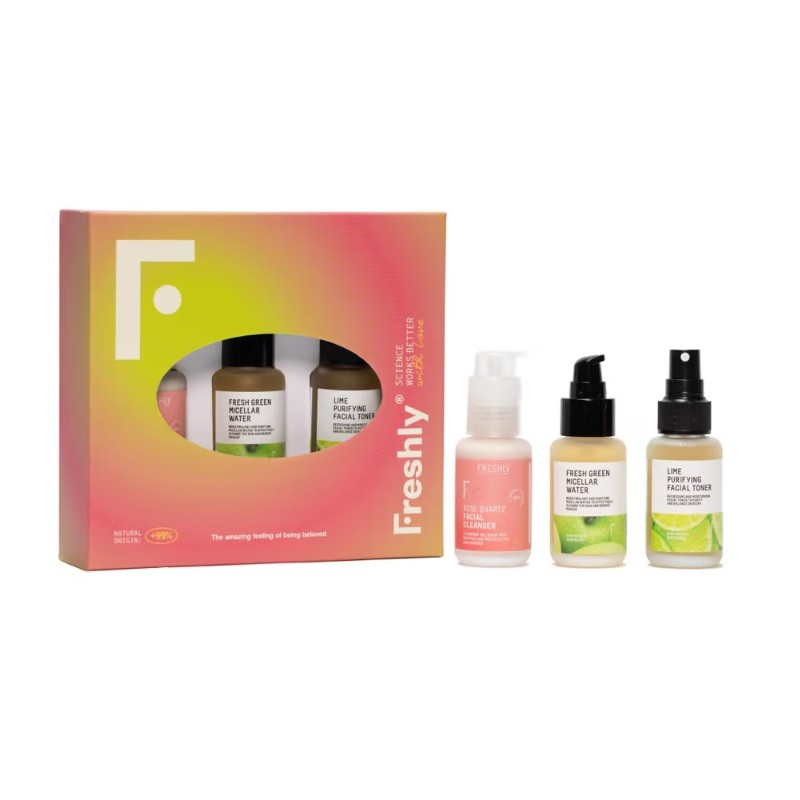 Freshly Cosmetics Cofre Mini Cleanser Trío Limpieza Facial 3 Productos-1