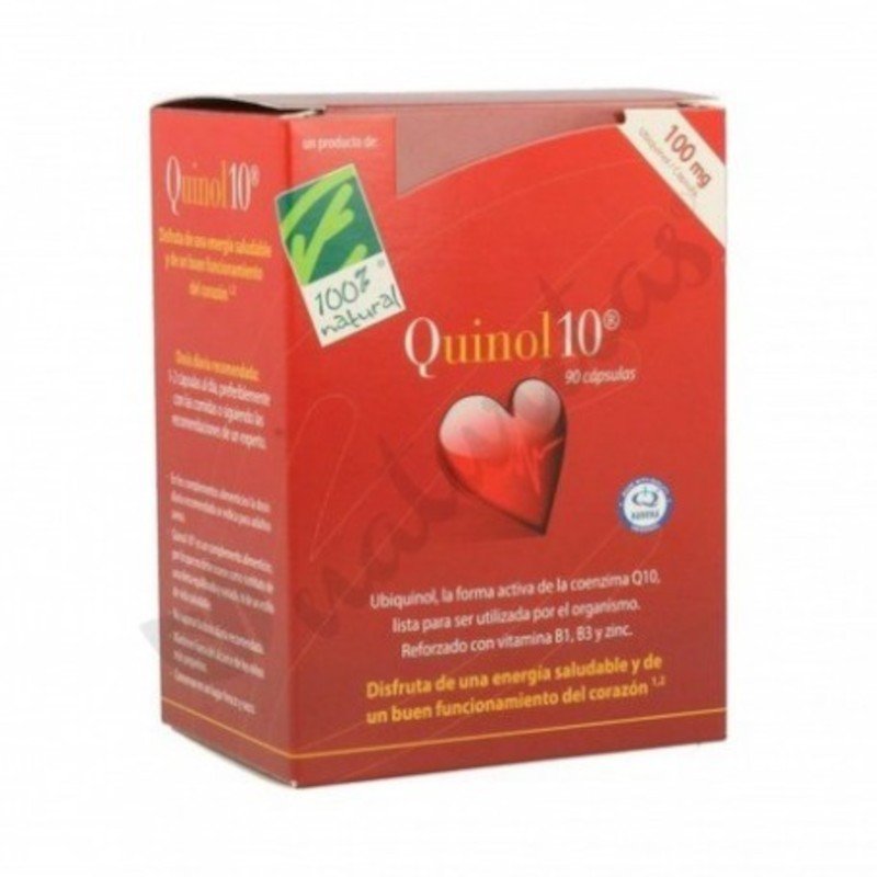100% Natural Quinol 10 100 mg 30 Cápsulas-1