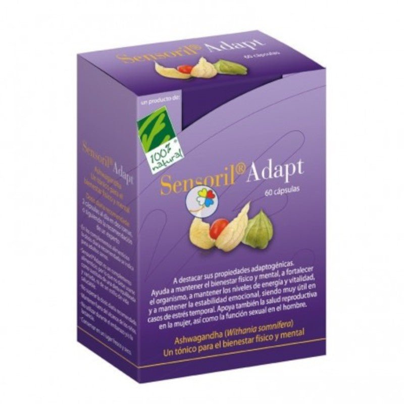 100% Natural Sensoril Adapt 60 Capsulas-1