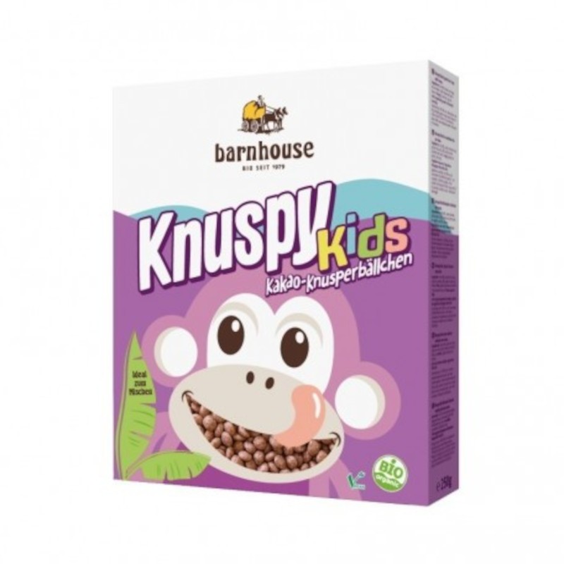 Barnhouse Arroz Hinchado de Chocolate Knuspy Kid 250 g-1