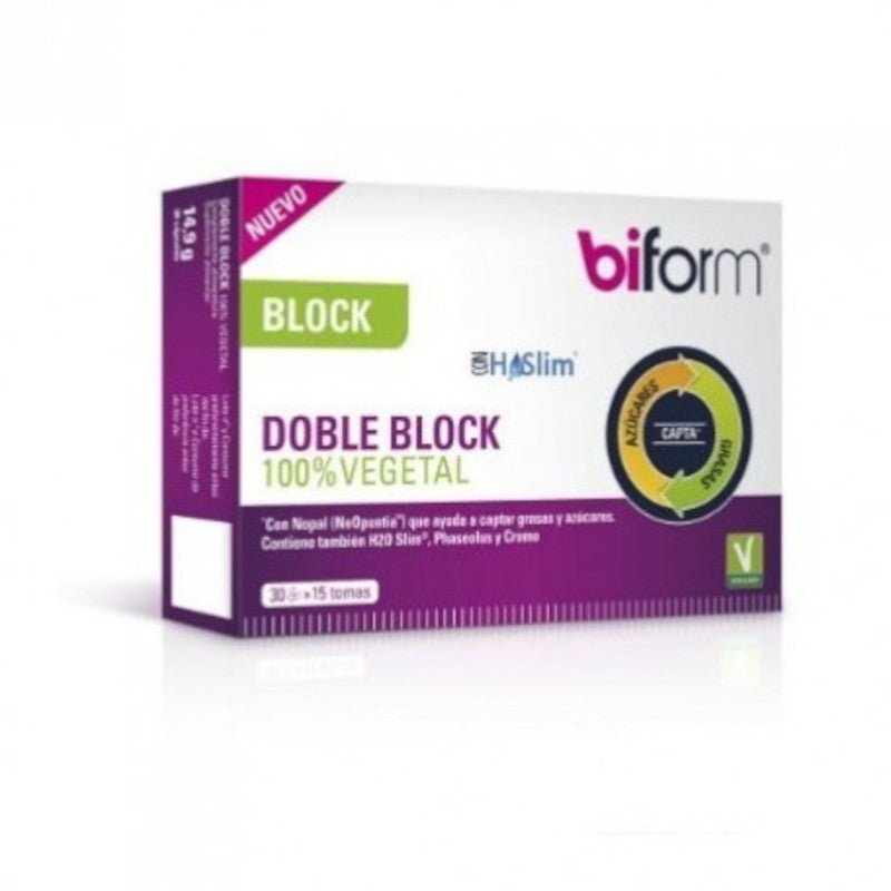 Biform Doble Block 100% Vegano 30 Cápsulas-1