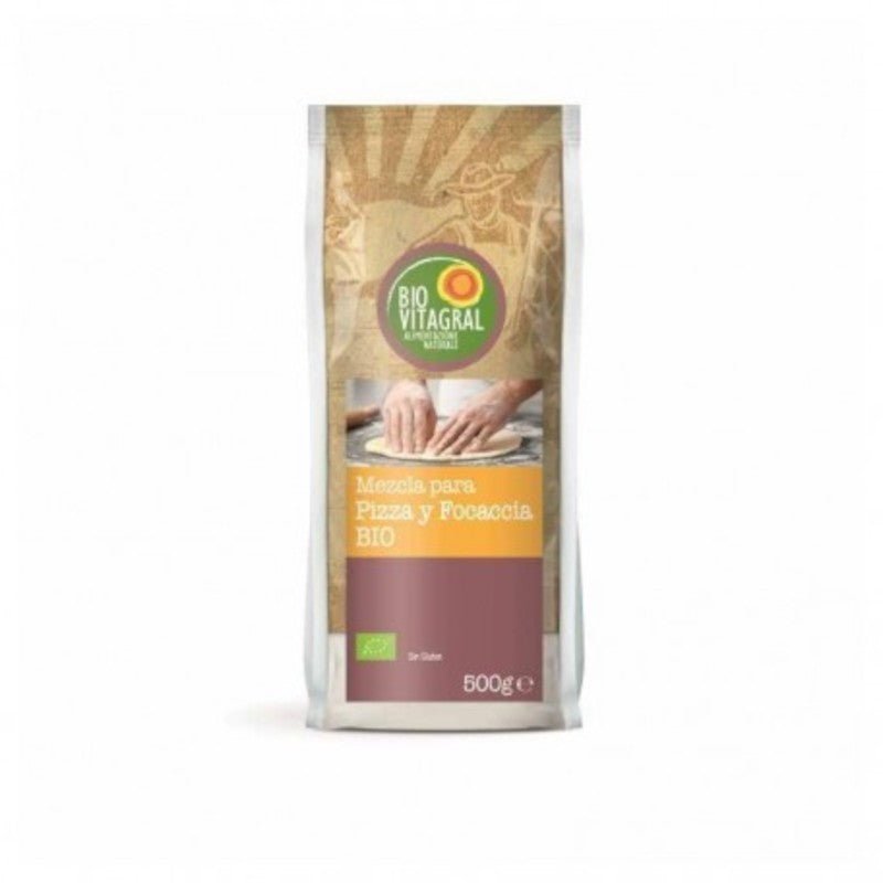 Bio Vitagral Mezcla Pizza-Focaccia Sin Gluten 500 g-1