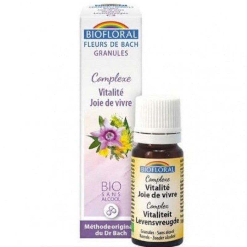 Biofloral Complejo Vitalidad y Alegría Flores de Bach Bio Gránulos Sin Alcohol 9 g-1