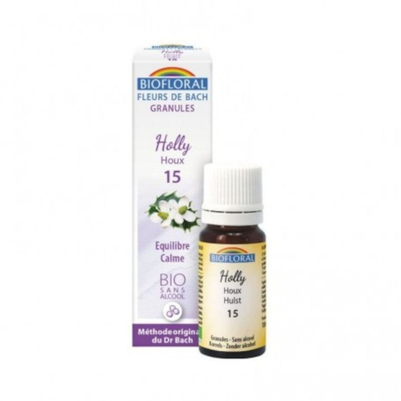 Biofloral Holly - Acebo 15 (Equilibrio y Calma) Flores de Bach Bio Gránulos Sin Alcohol 9 g-1