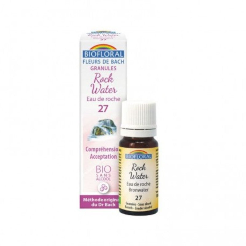 Biofloral Rock Water - Agua de Roca 27 (Comprensión y Aceptación) Flores de Bach Bio Gránulos Sin Alcohol 9 g-1