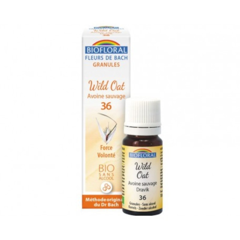 Biofloral Wild Oat - Avena Silvestre 36 (Fuerza de Voluntad) Flores de Bach Bio Gránulos Sin Alcohol 9 g-1
