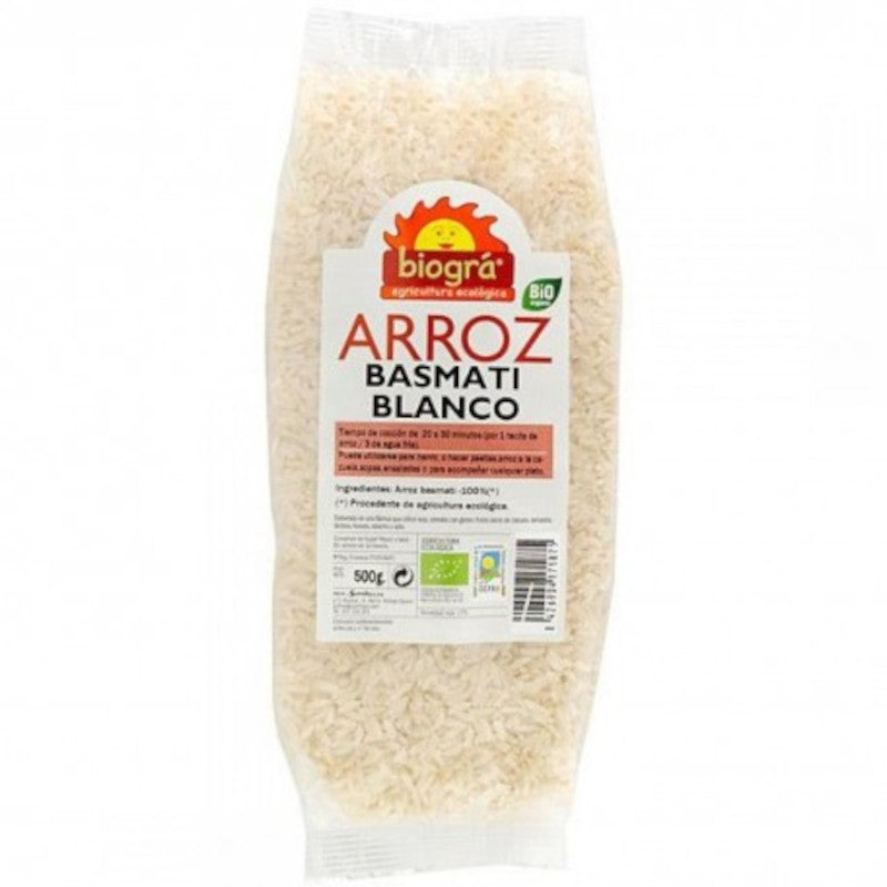Biogra Arroz Basmati Blanco Bio 500 g-1