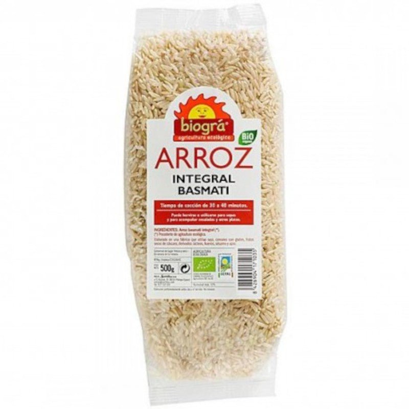 Biogra Arroz Basmati Integral Bio 500 g-1