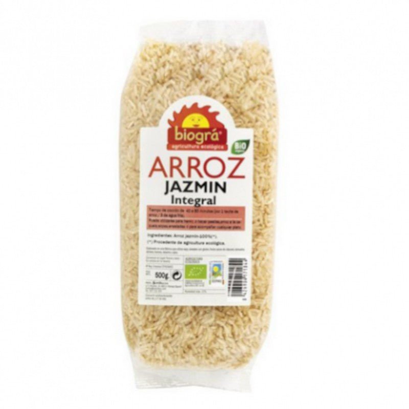 Biogra Arroz Jazmin Integral Bio 500 g-1