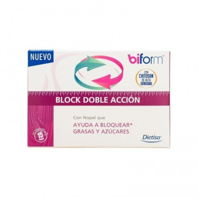 Dietisa Biform Block Doble Acción 30 Cápsulas-1