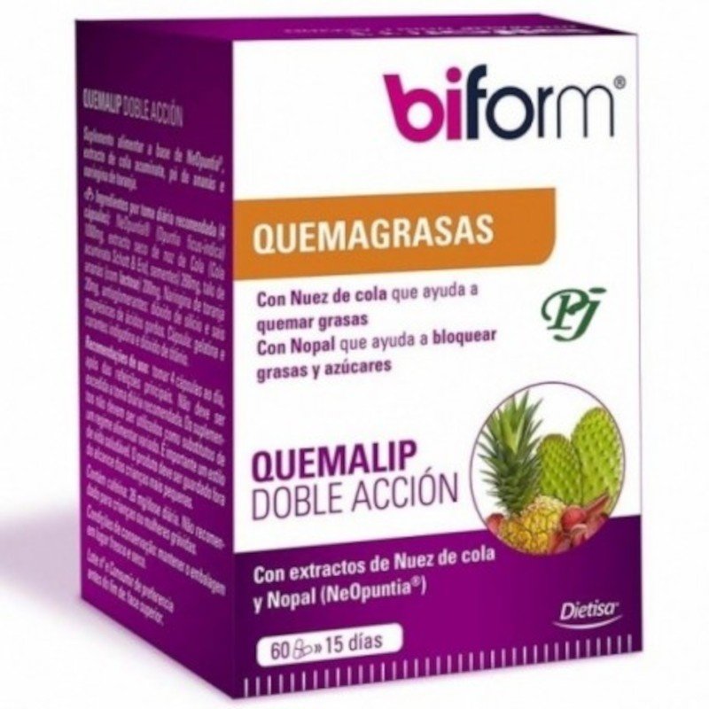 Dietisa Biform Quemalip Doble Acción Quemagrasas 60 Cápsulas-1
