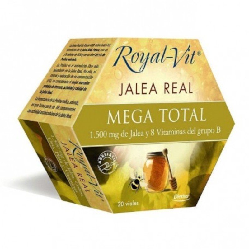 Dietisa Jalea Real Royal Vit Mega Total 1500 mg 20 Viales-1