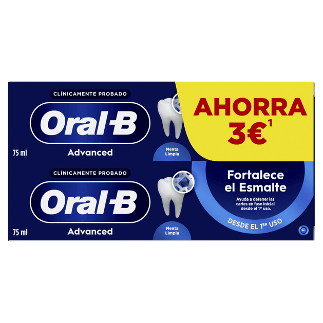 ORAL-B Advanced Fortalece Esmalte Duplo Pasta Dental 2 x 75ml