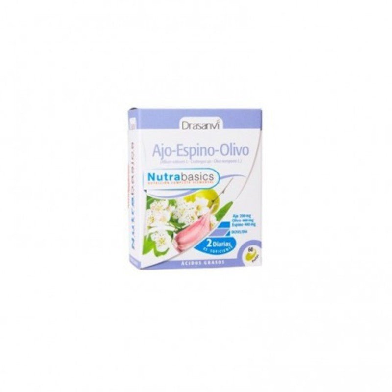 Drasanvi Nutrabasics Ajo Espino Olivo 60 Perlas-1