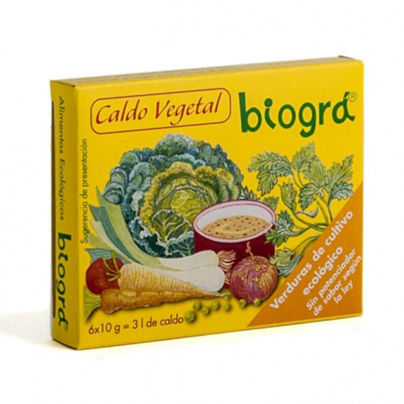 Biogra Caldo Vegetal Cubitos Bio 6x10 g-1