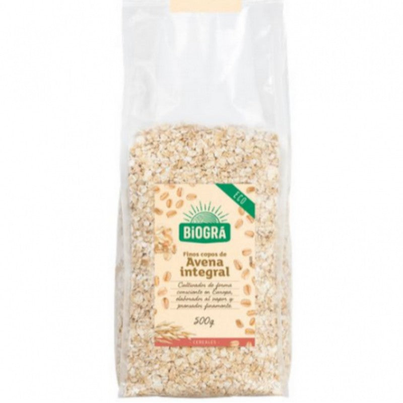 Biogra Copos de Avena Integral Finos Bio 500 g-1