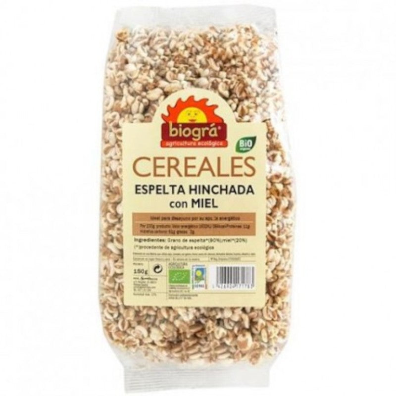 Biogra Espelta Hinchada con Miel Bio 150 g-1