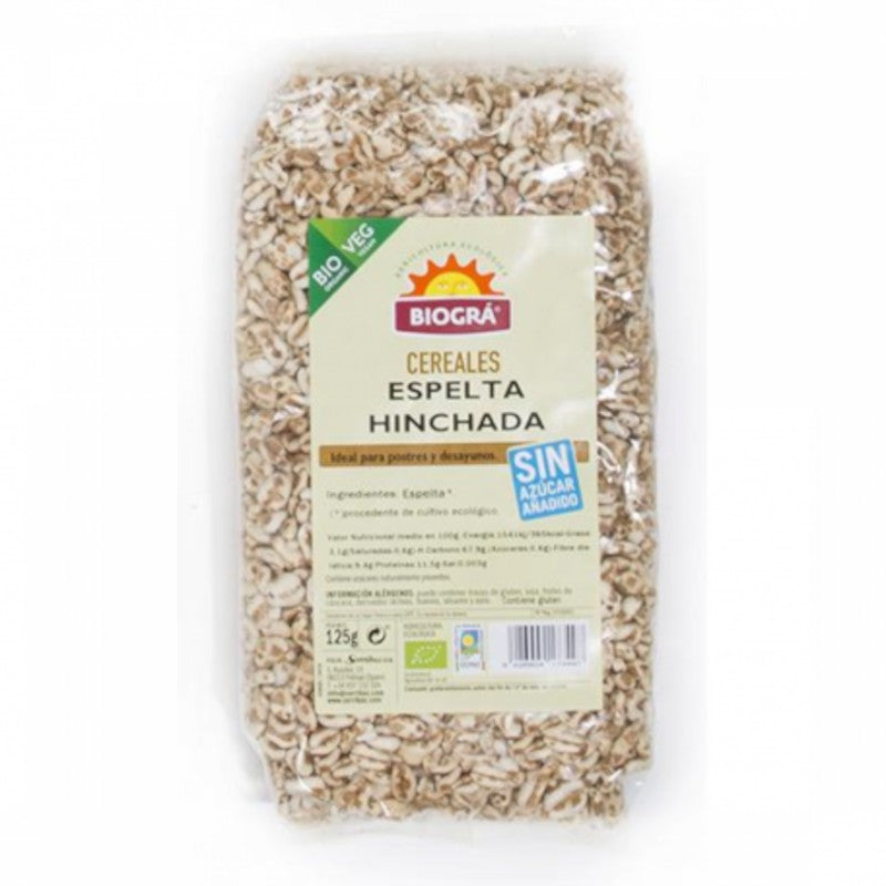 Biogra Espelta Hinchada Sin Azúcar y Sin Miel Bio 125 g-1