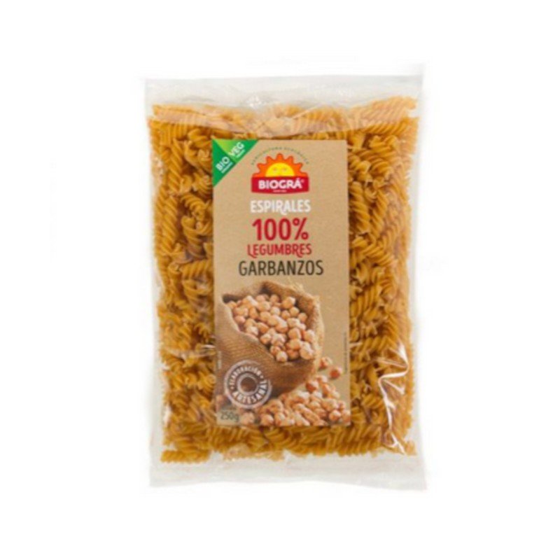 Biogra Espirales de Garbanzos Bio 250 g-1