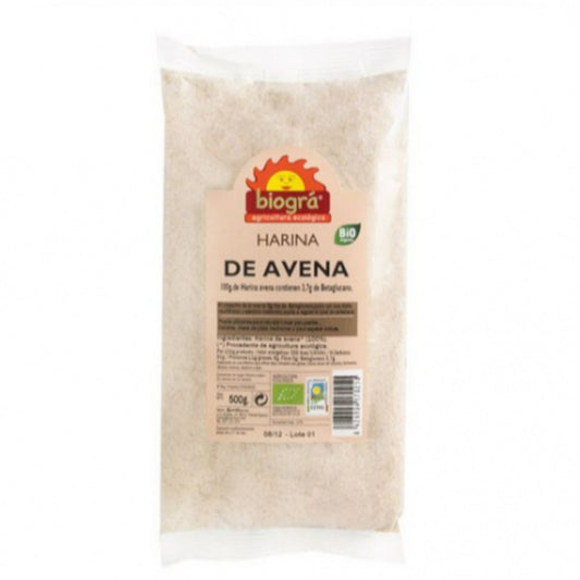 Biogra Harina de Avena Bio 500 g-1