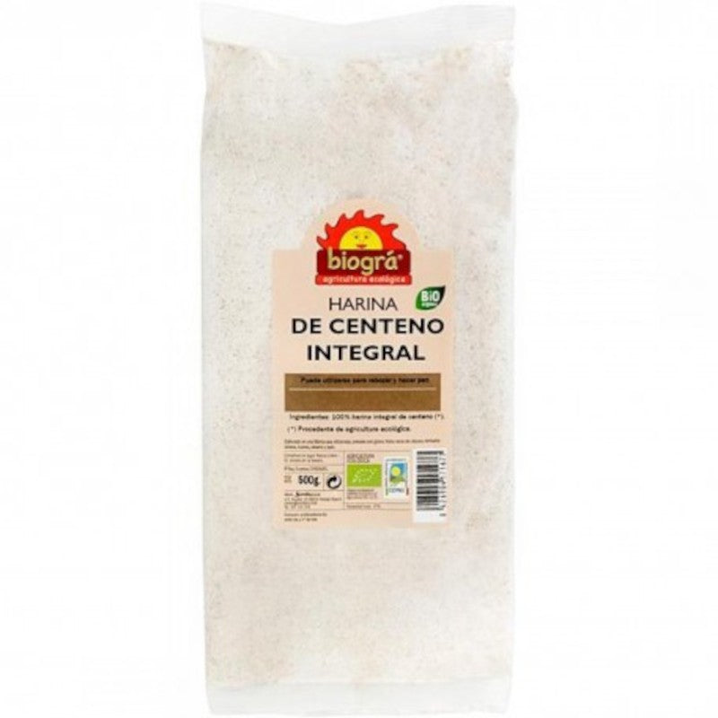 Biogra Harina de Centeno Integral Bio 500 g-1