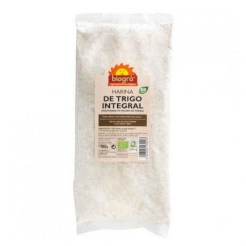 Biogra Harina de Trigo Integral Bio 500 g-1