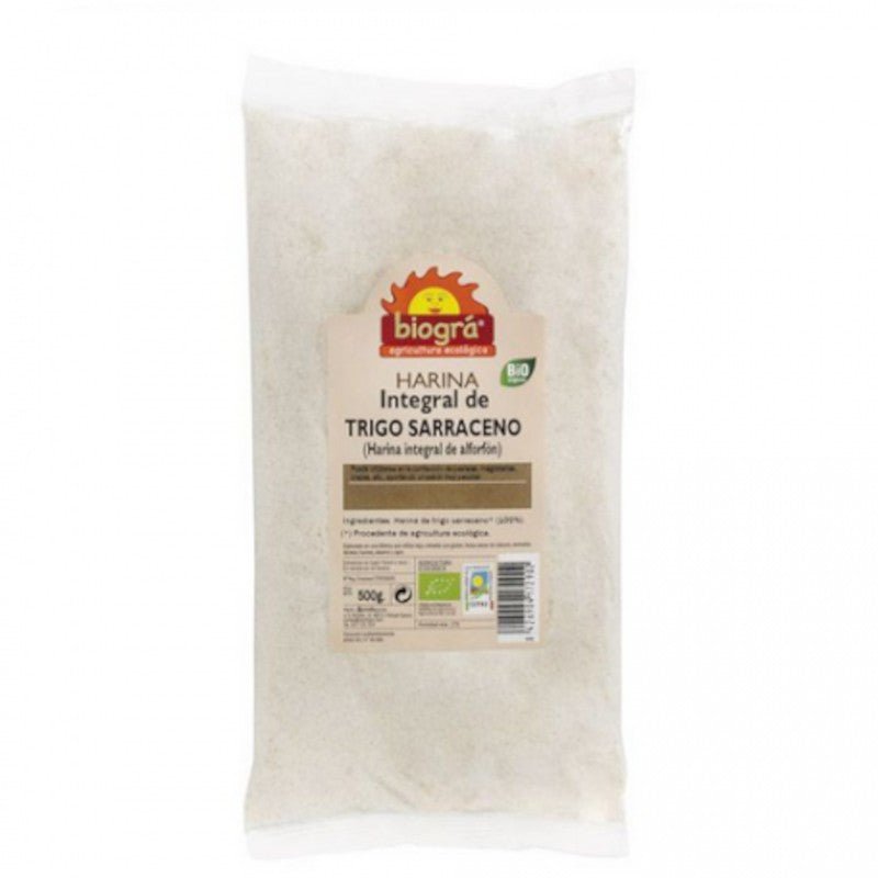 Biogra Harina de Trigo Sarraceno Integral Bio 1 kg-1