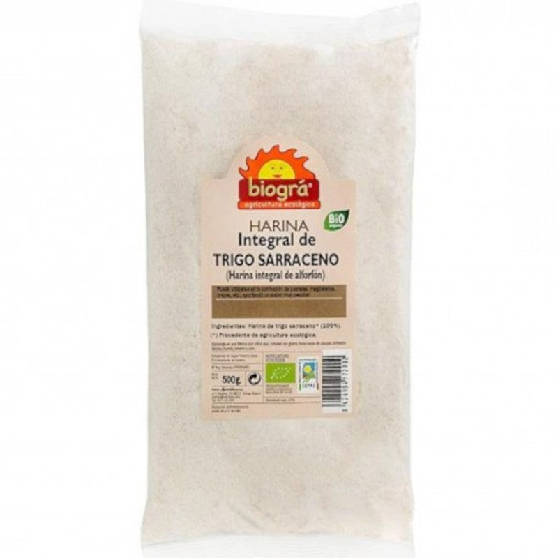 Biogra Harina de Trigo Sarraceno Integral Bio 500 g-1