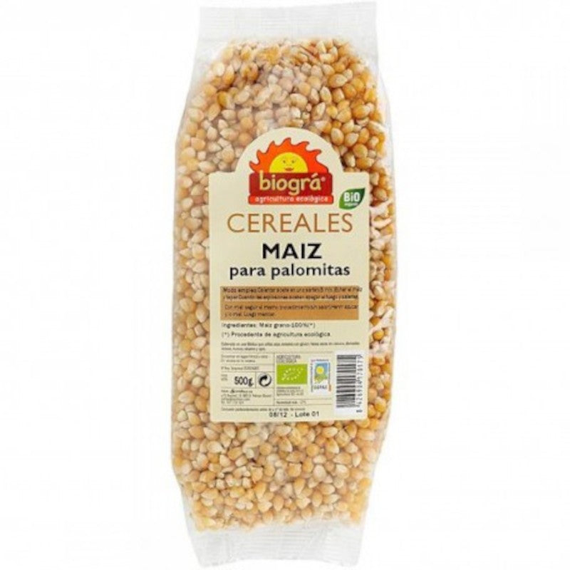 Biogra Maíz en Grano para Palomitas Bio 500 g-1
