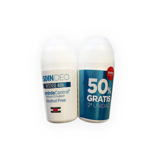 ISDIN Deo Lambda Control Roll-On 48h Alcohol Free 2x50 ml-1