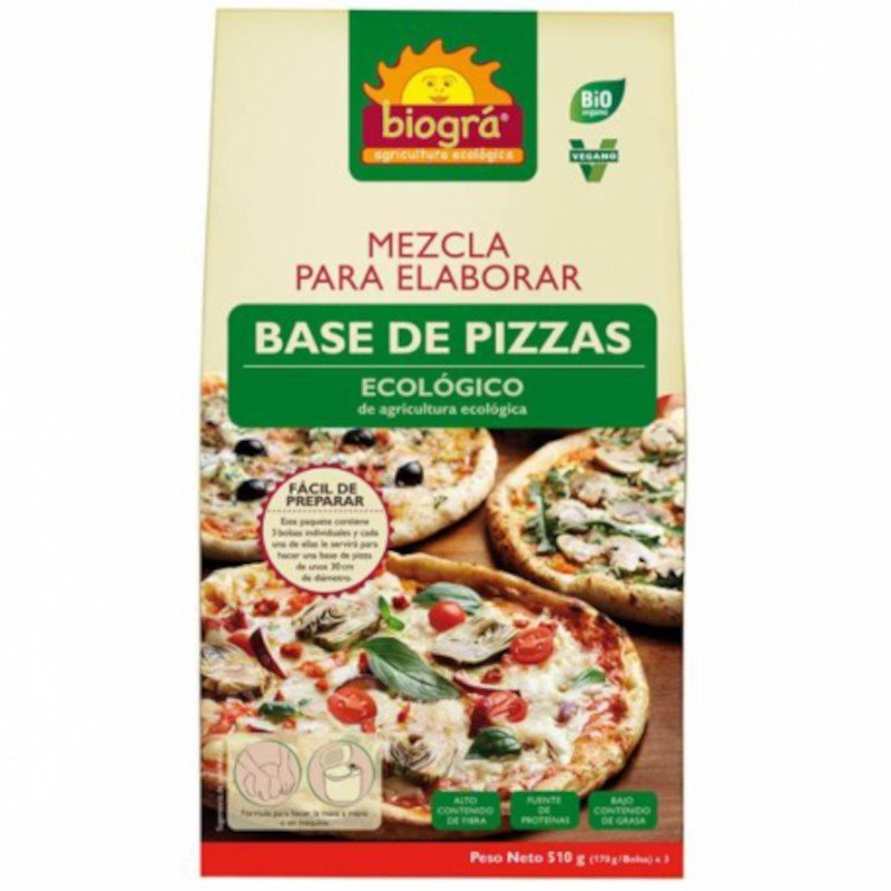 Biogra Mezcla Para Elaborar Base de Pizza Bio 510 g-1
