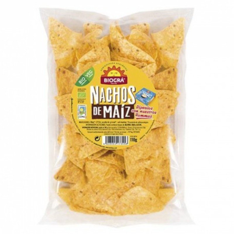 Biogra Nachos de Maíz Bio 110 g-1