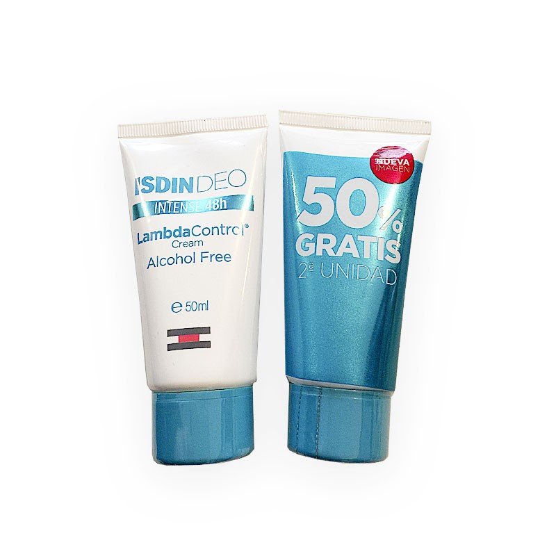 ISDIN Deo Lambda Control Crema 48h Alcohol Free 2x50 ml-1